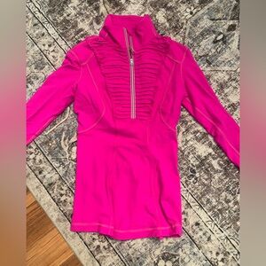 Lululemon hot pink long sleeve zip up